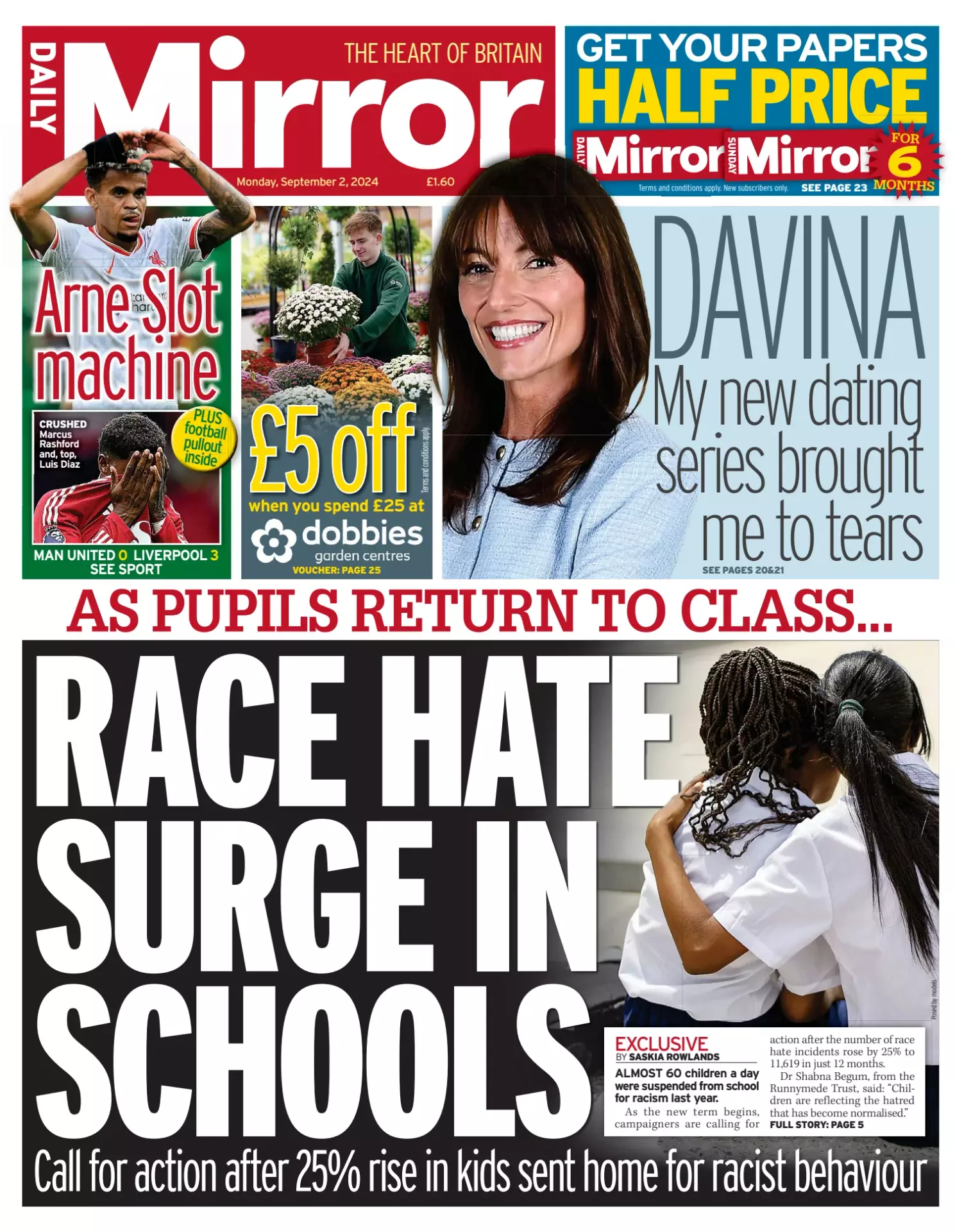 Prima-pagina-Daily Mirror-edizione-di-oggi-02-09-2024